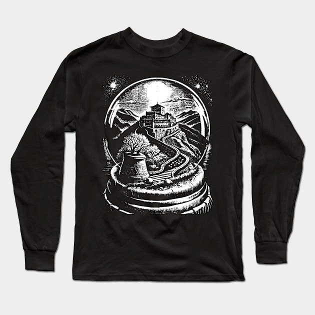 The Great Wall of China in a snow globe Long Sleeve T-Shirt by Khrystyna27